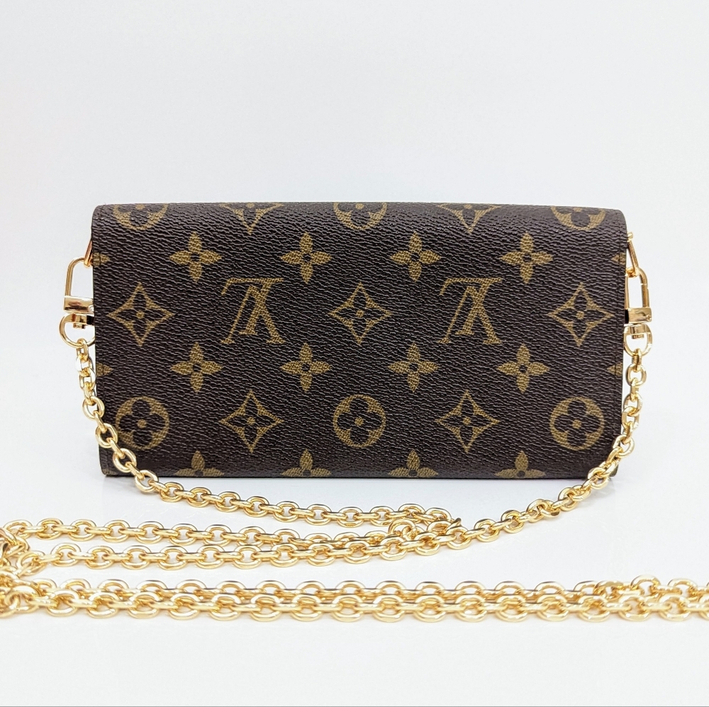 ✨ Louis Vuitton ✨ Sarah Long bifold wallet monogram converted to crossbody - Picture 12 of 14